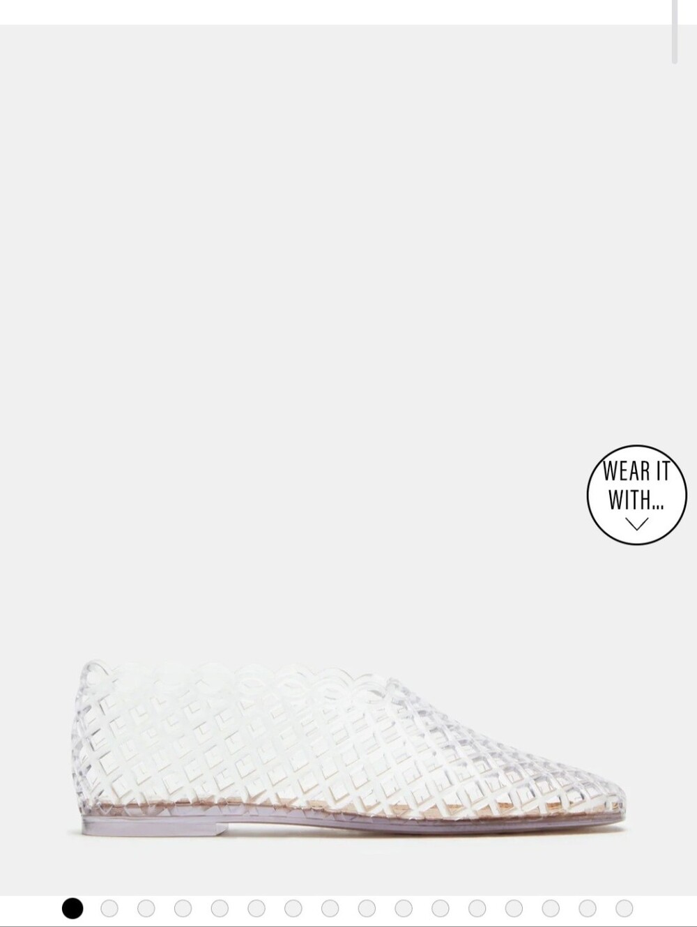 Steve Madden GROVE Clear Square-Toe Jelly Flats | Women's Designer Flats